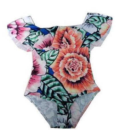 Ruffled Off - Shoulder Swimsuits - AmiraMart