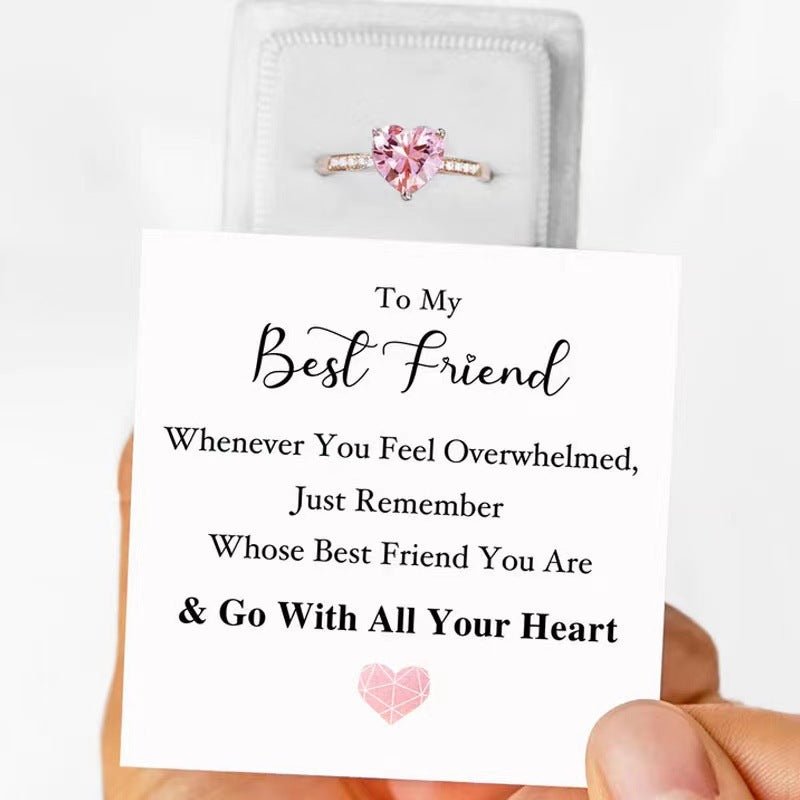 Loving Heart In Sterling Silver Ring - AmiraMart