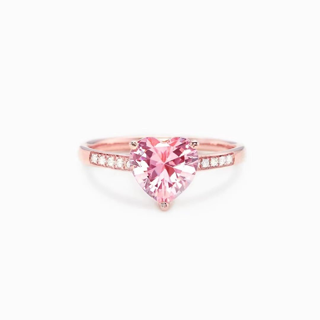 Loving Heart In Sterling Silver Ring - AmiraMart