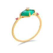 Chrysoprase ring