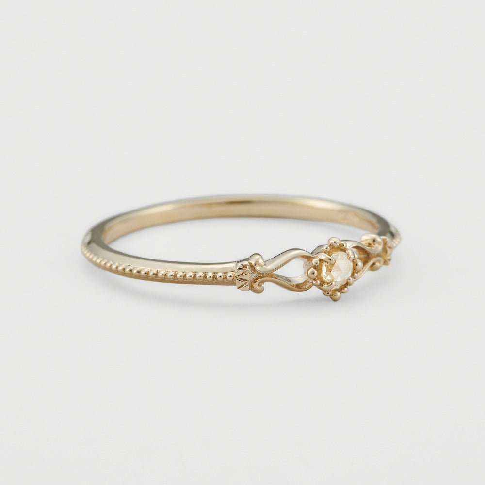 S925 Silver Plated 14K Gold Versatile White Zirconium Ring - AmiraMart