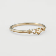 White zirconium ring