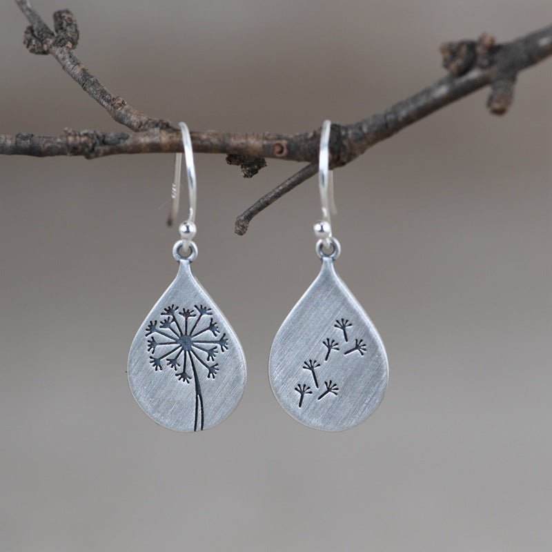 Retro Women's Literary Simple Earrings - AmiraMart