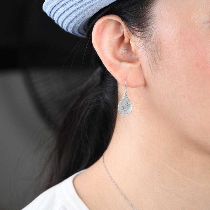 Retro Women's Literary Simple Earrings - AmiraMart