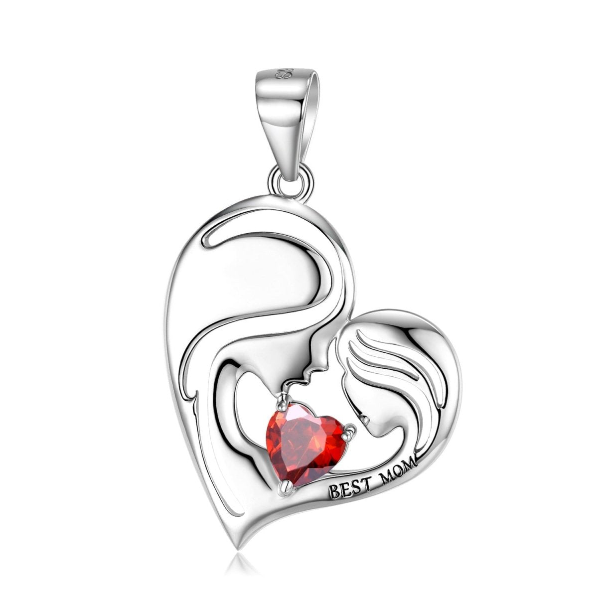 S925 Sterling Silver "Best Mom" Necklace - AmiraMart