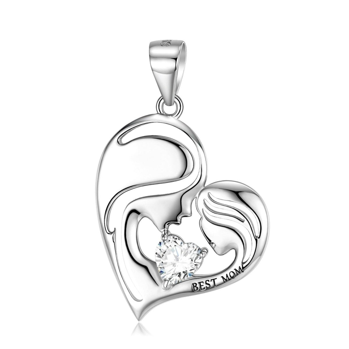 S925 Sterling Silver "Best Mom" Necklace - AmiraMart