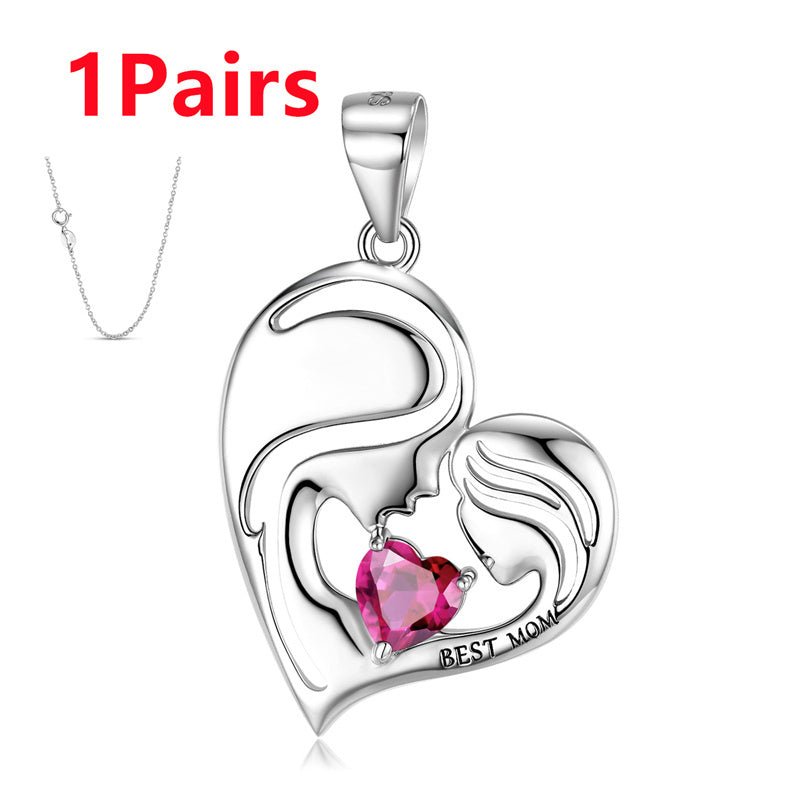 S925 Sterling Silver "Best Mom" Necklace - AmiraMart