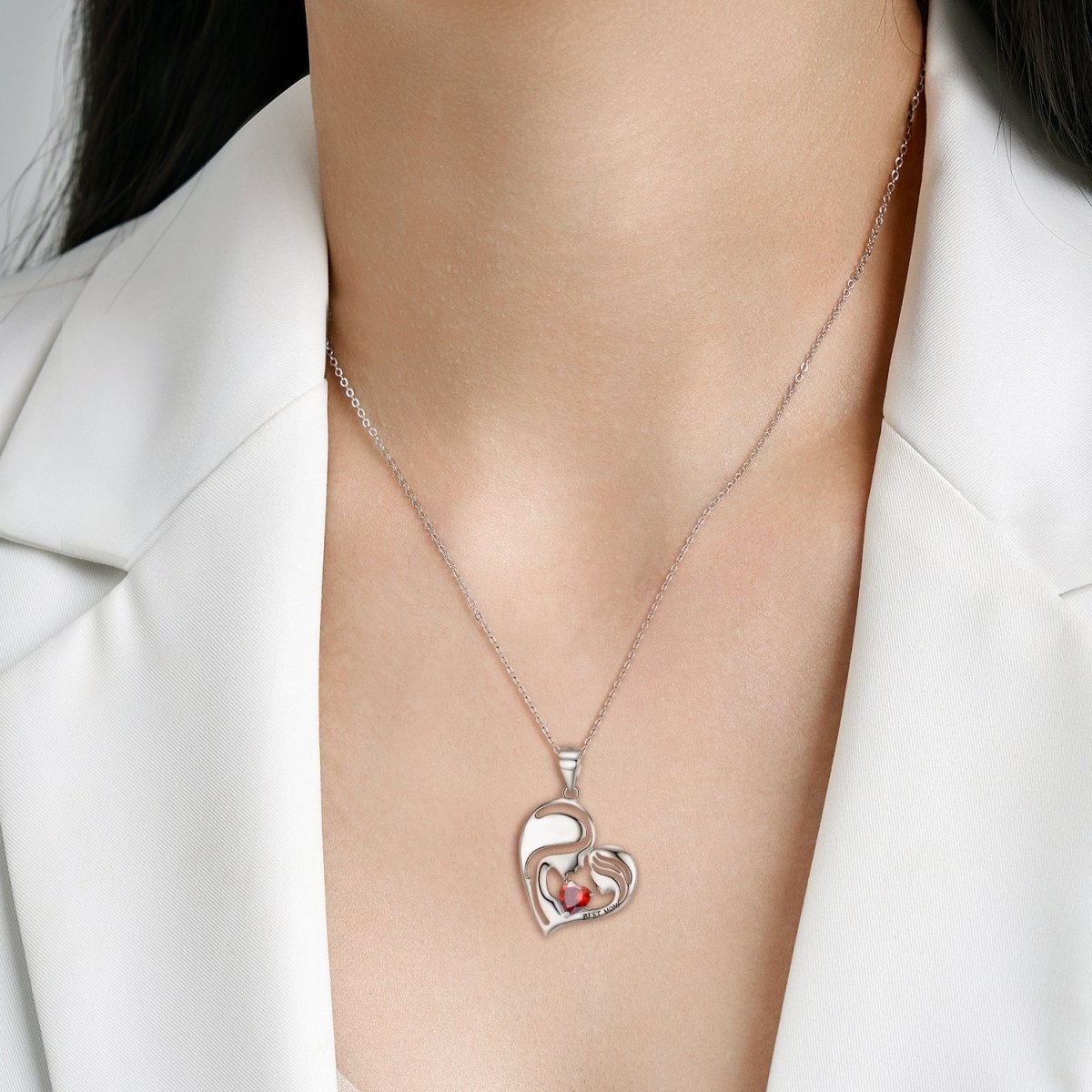 S925 Sterling Silver "Best Mom" Necklace - AmiraMart