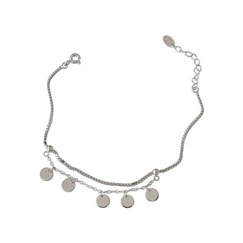 S925 sterling silver bracelet double layer - AmiraMart