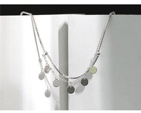 S925 sterling silver bracelet double layer - AmiraMart