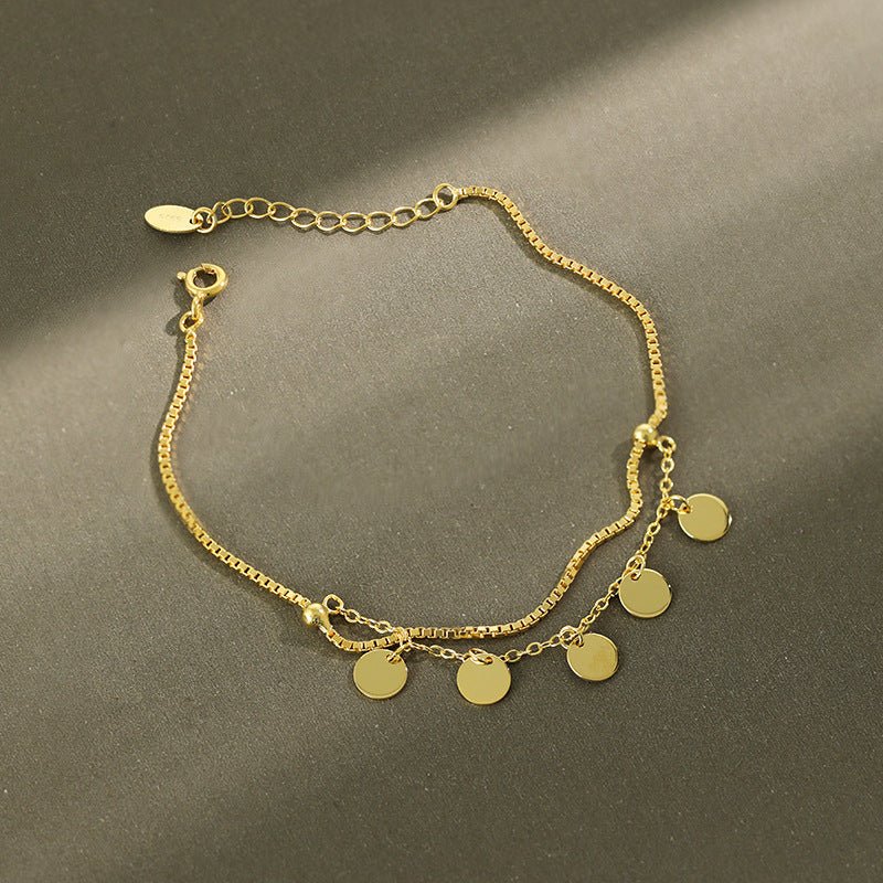S925 sterling silver bracelet double layer - AmiraMart
