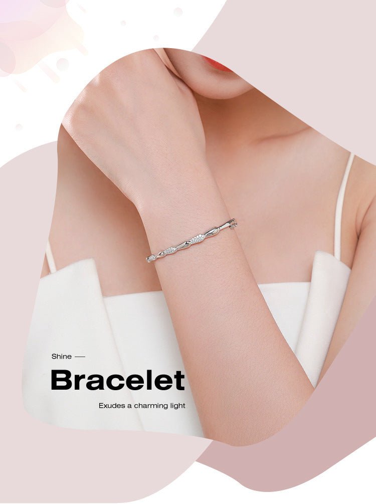 S925 Sterling Silver Bracelet For Women - AmiraMart