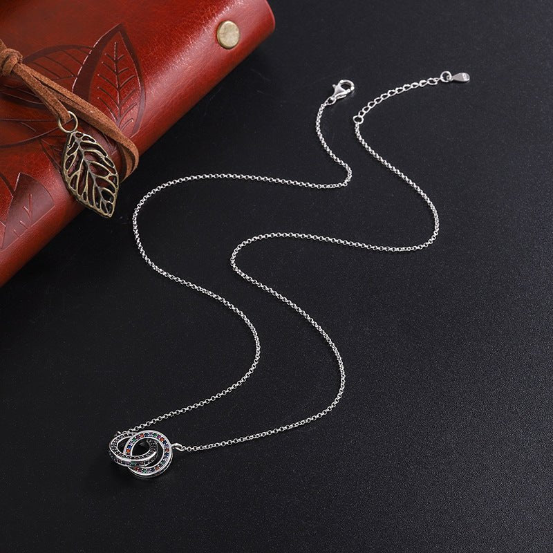 S925 Sterling Silver Double Ring Jewelry - AmiraMart