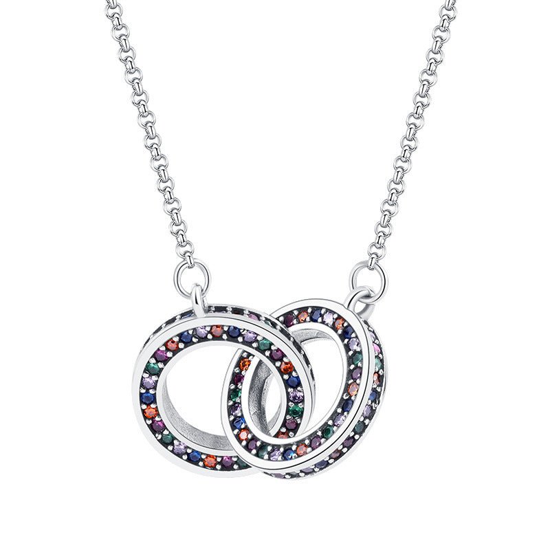 S925 Sterling Silver Double Ring Jewelry - AmiraMart