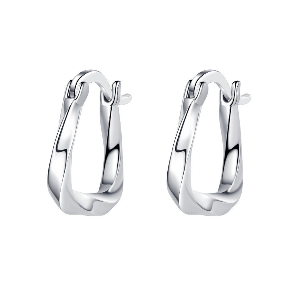 S925 Sterling Silver Geometric Earrings - AmiraMart