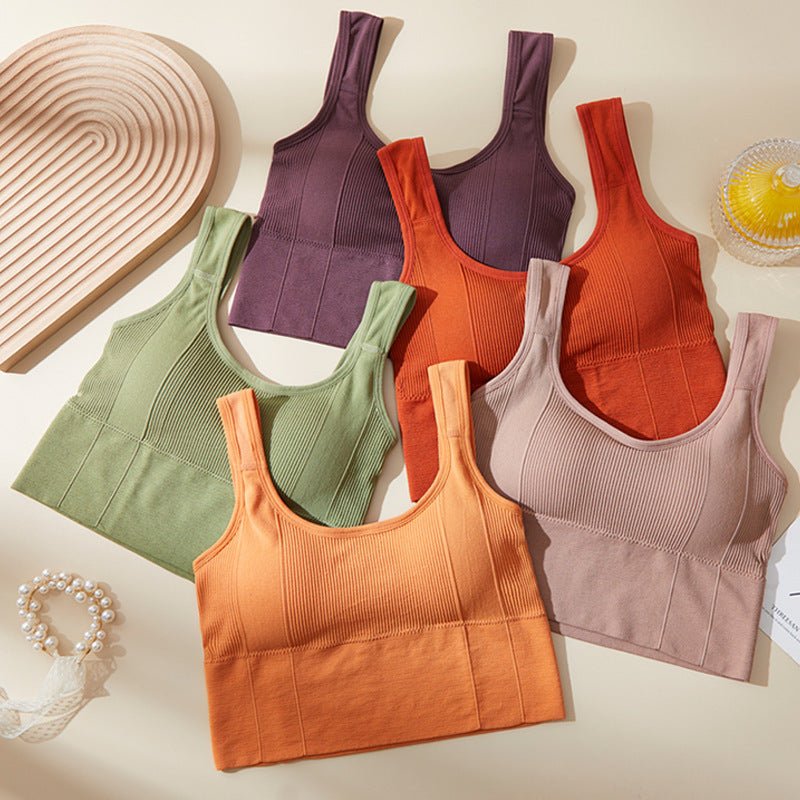 Seamless Wireless Tube Top - Spaghetti Strap Bra - AmiraMart