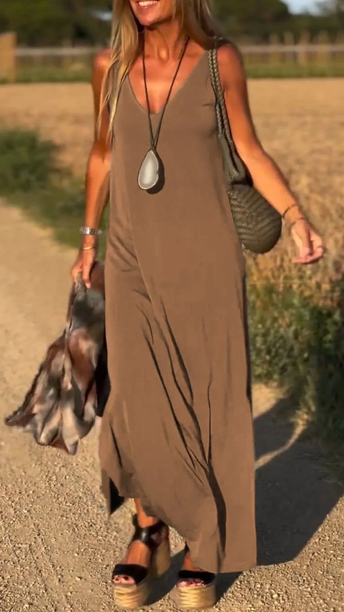 Sexy V - Neck Strap Dress – Trendy & Flattering - AmiraMart
