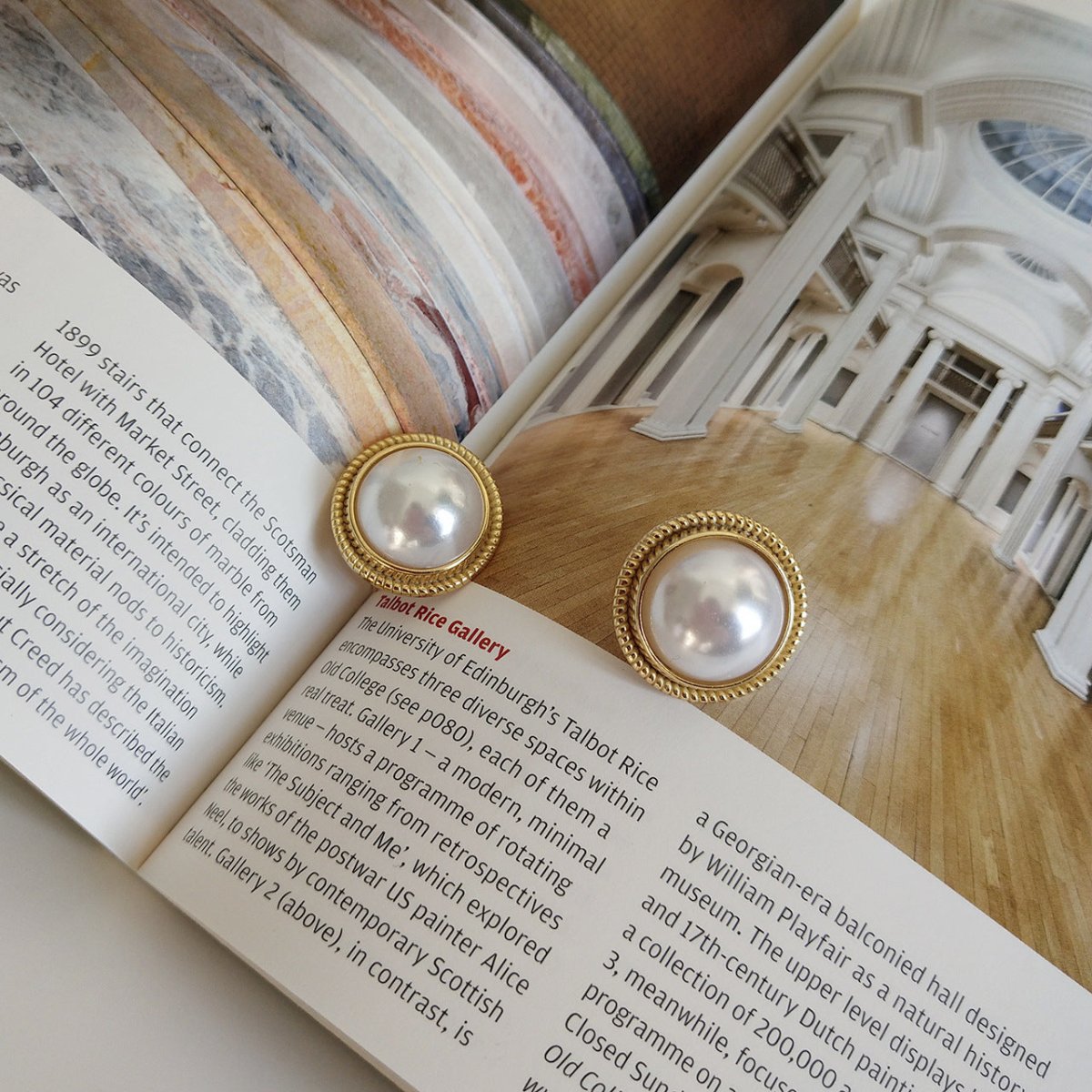Shell Pearls INS Ear Studs Earrings - AmiraMart