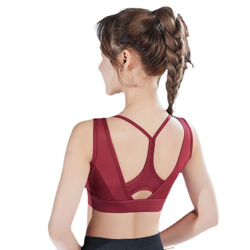 Shockproof Sports Bra – Running & Yoga Mesh Support - AmiraMart