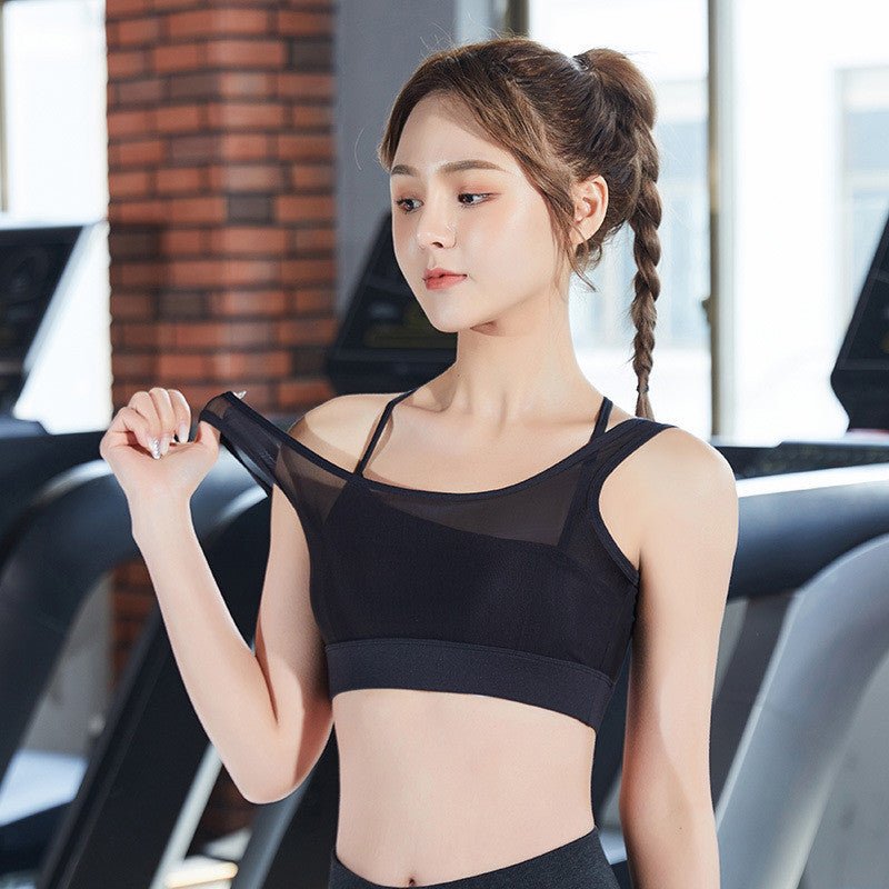 Shockproof Sports Bra – Running & Yoga Mesh Support - AmiraMart