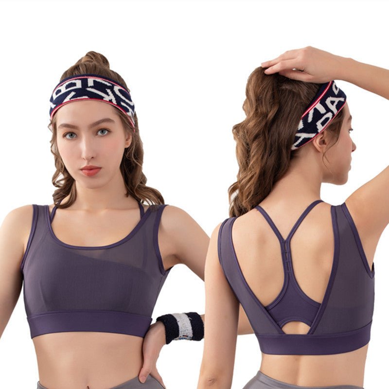 Shockproof Sports Bra – Running & Yoga Mesh Support - AmiraMart