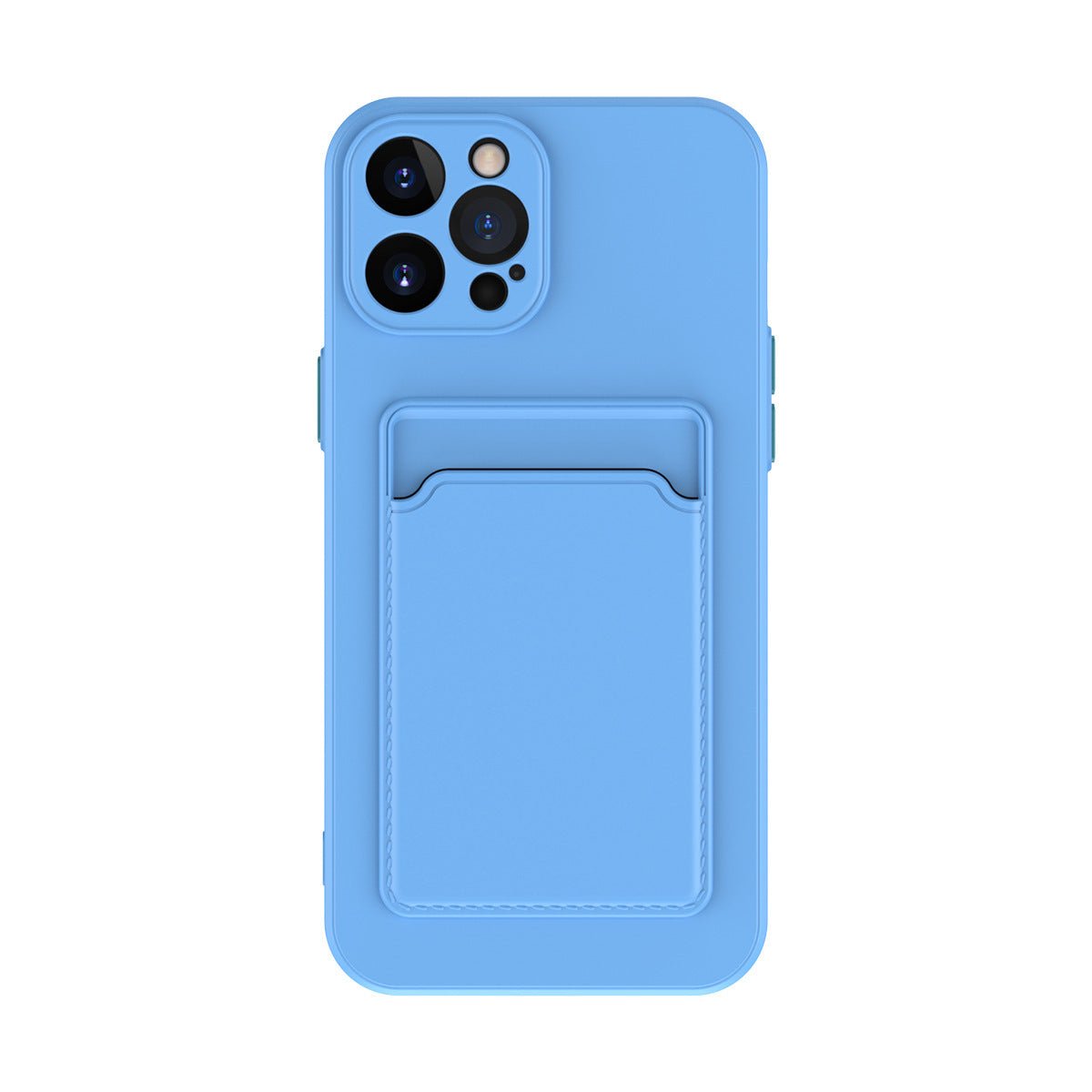 Simple Pure Color Liquid Silicone Phone Case - AmiraMart