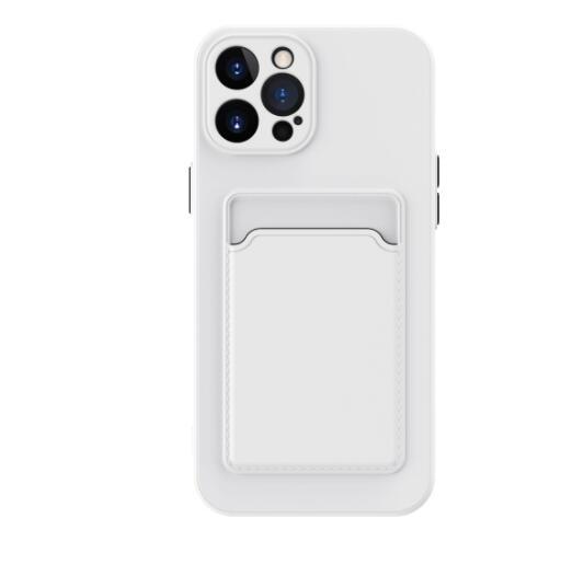 Simple Pure Color Liquid Silicone Phone Case - AmiraMart