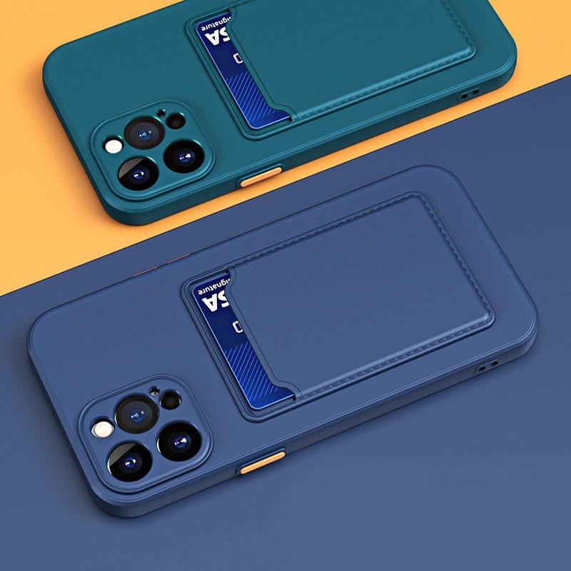 Simple Pure Color Liquid Silicone Phone Case - AmiraMart