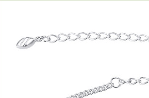 Simple Tassel Anklet Sterling Silver Fashion - AmiraMart