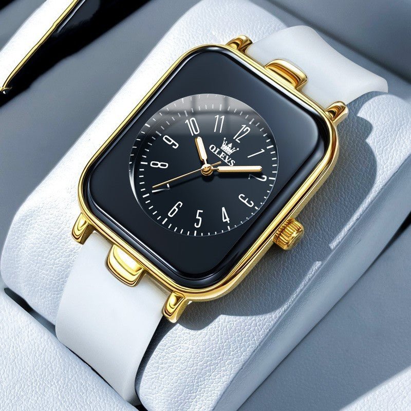 Simple Trendy Silicone Band Quartz Watch For Women - AmiraMart
