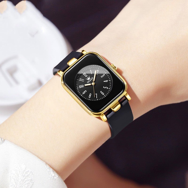 Simple Trendy Silicone Band Quartz Watch For Women - AmiraMart