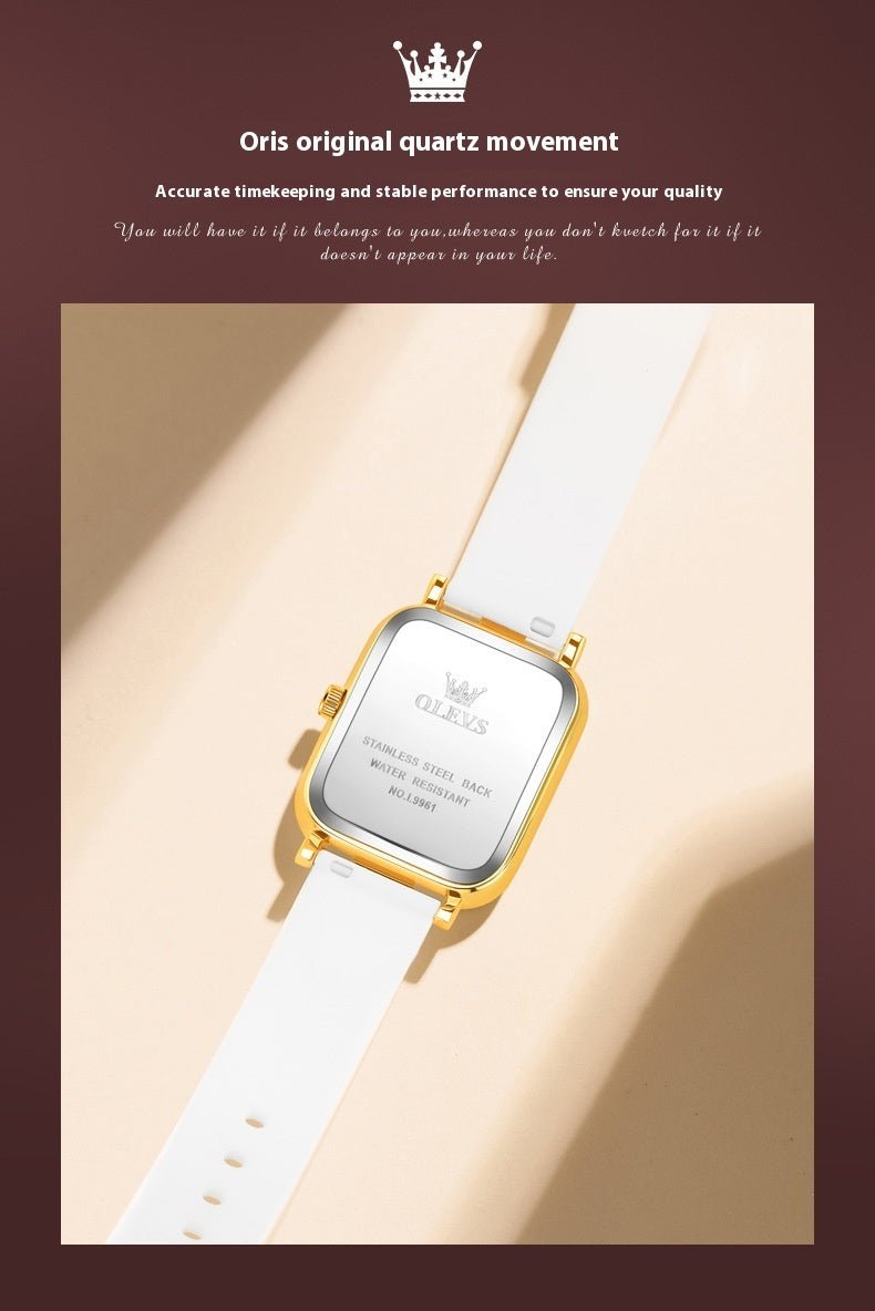 Simple Trendy Silicone Band Quartz Watch For Women - AmiraMart