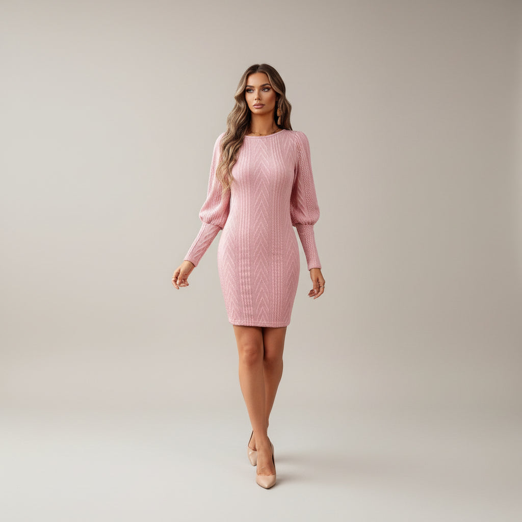 Slim - fit And Slim - wrapped Hip Knit Skirt - AmiraMart
