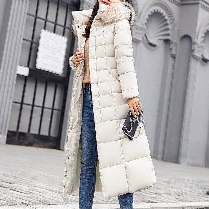 Slim - fit Over - the - knee Padded Cotton Coat Winter Coat - AmiraMart