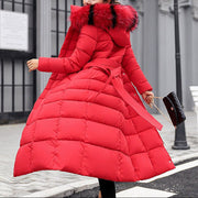 Red With Fur Collar