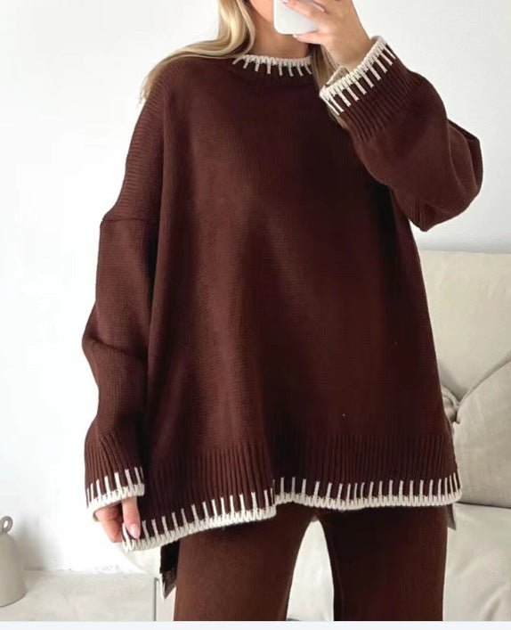 Solid Color Casual Outfit – Loose & Stylish - AmiraMart