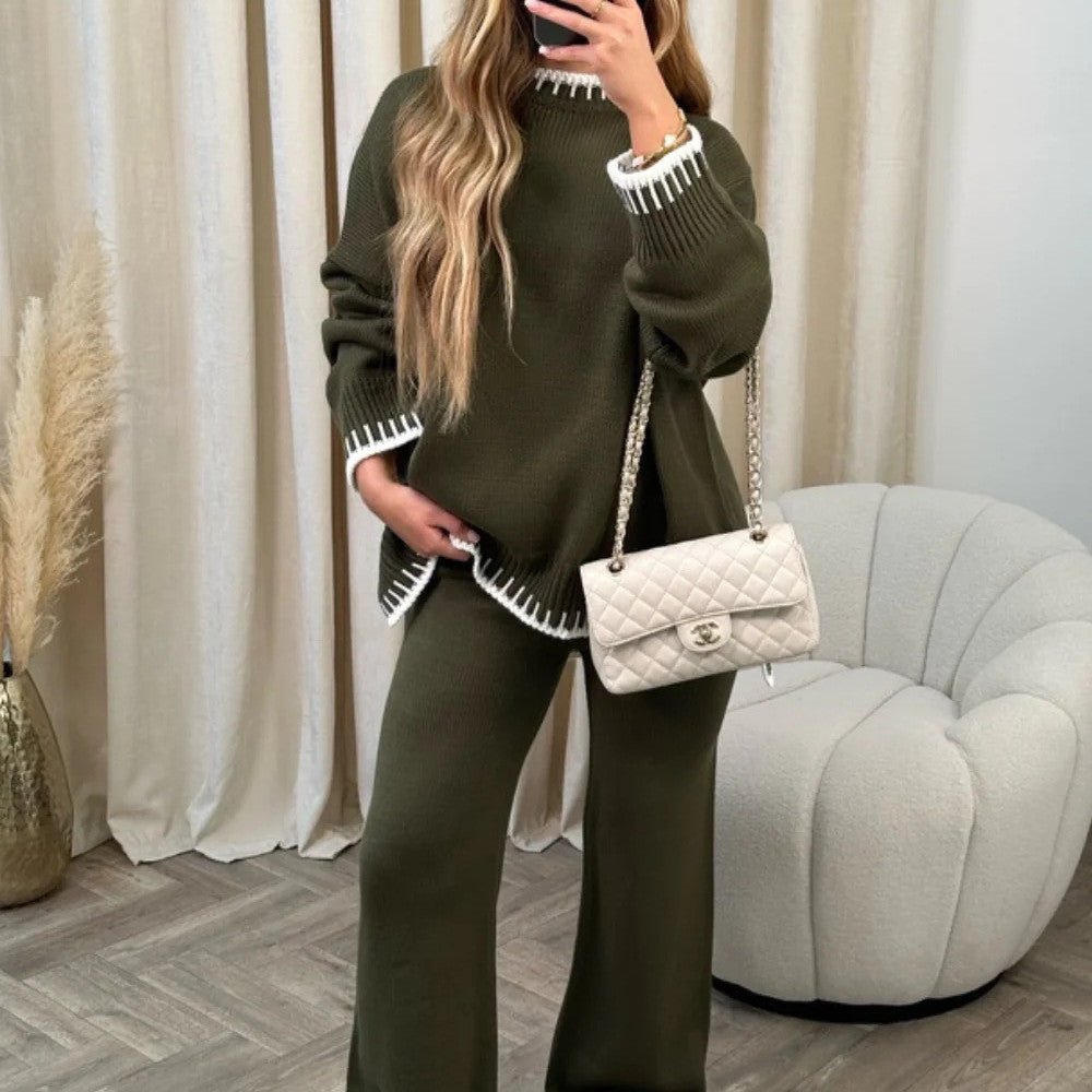 Solid Color Casual Outfit – Loose & Stylish - AmiraMart