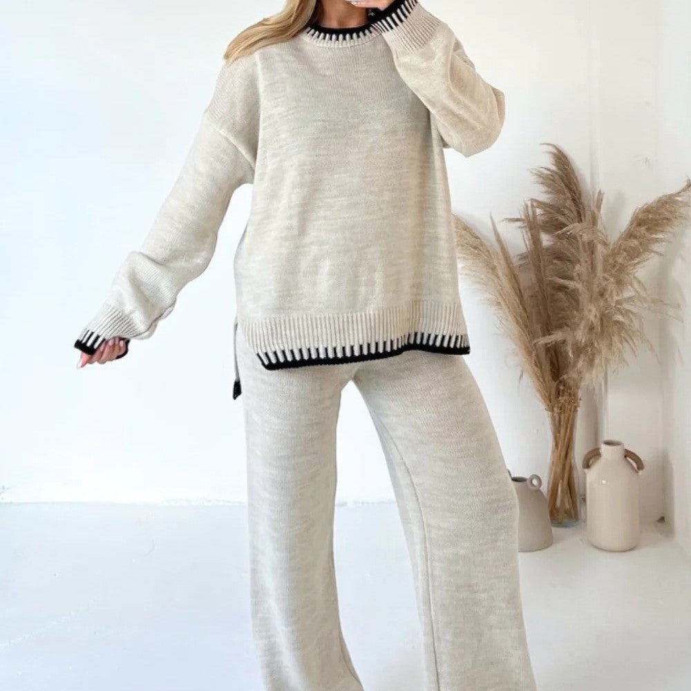 Solid Color Casual Outfit – Loose & Stylish - AmiraMart