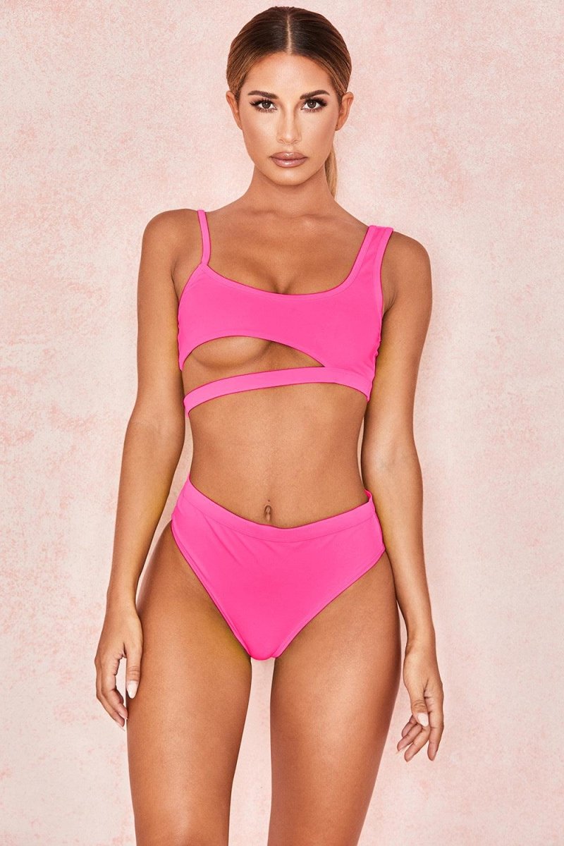 Solid color ladies swimwear - AmiraMart