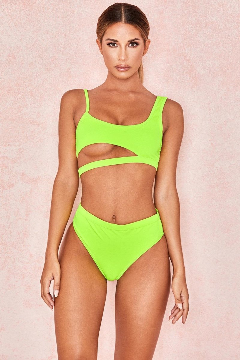 Solid color ladies swimwear - AmiraMart