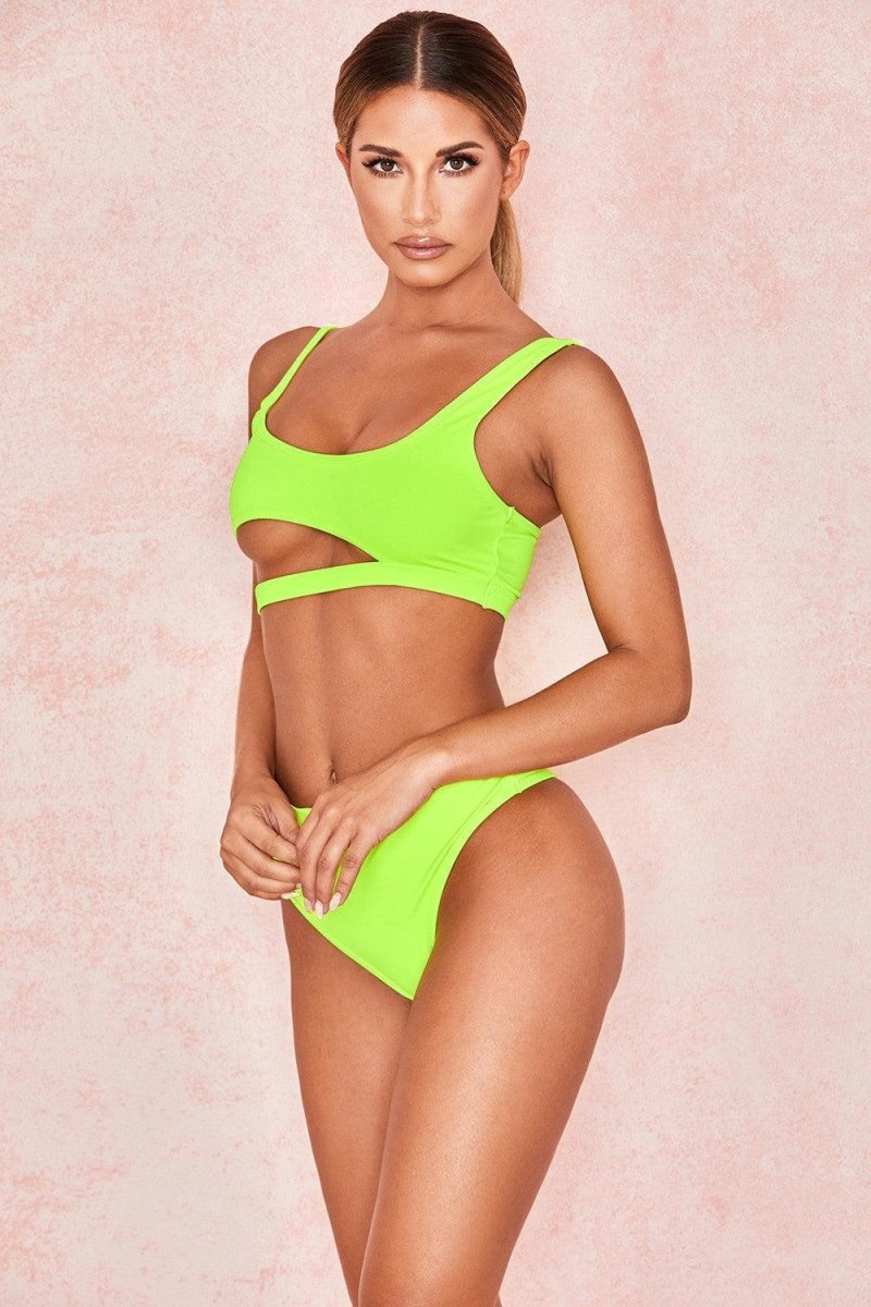 Solid color ladies swimwear - AmiraMart