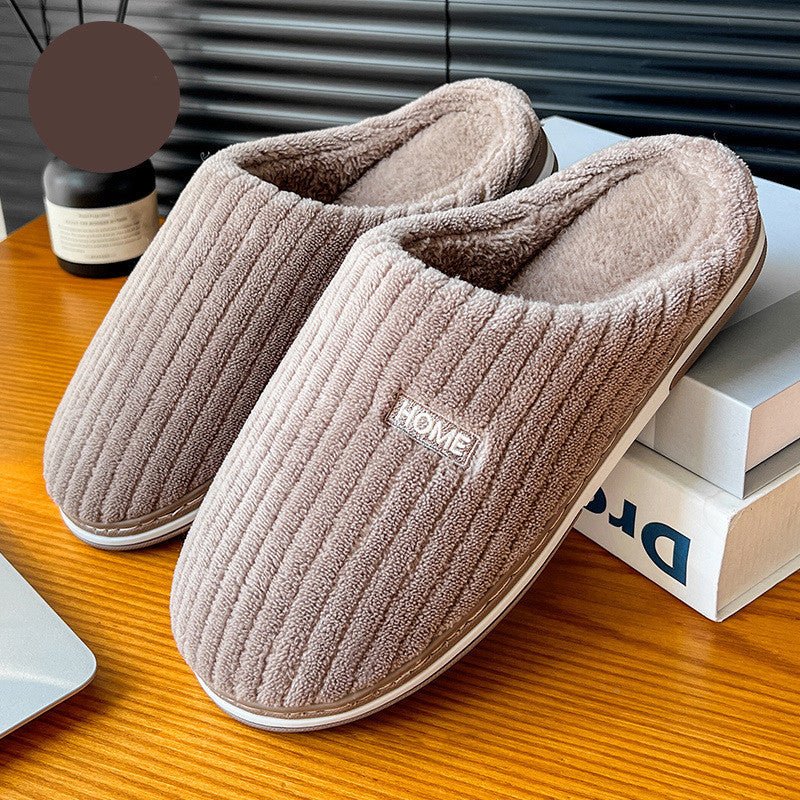 Solid Color Simple Cotton Slippers - AmiraMart
