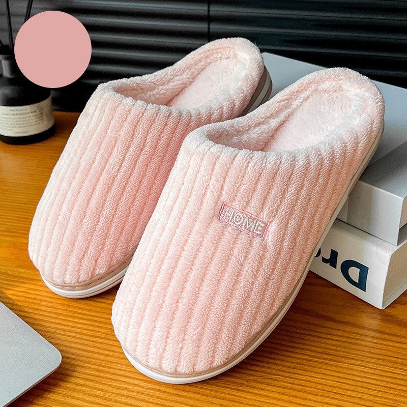 Solid Color Simple Cotton Slippers - AmiraMart