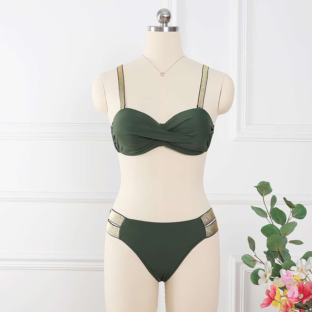 Solid Color Swimsuit - AmiraMart