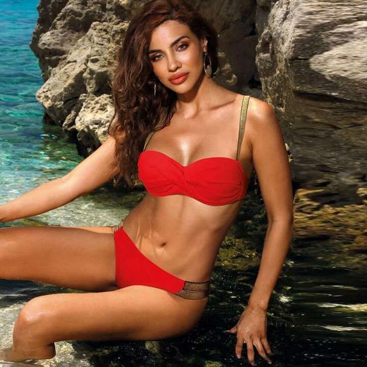 Solid Color Swimsuit - AmiraMart