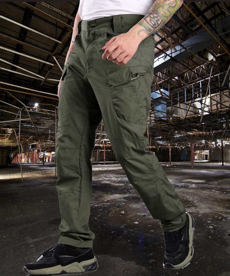 Solid Color Waterproof Men's Wear - resistant Plaid Overalls - AmiraMart