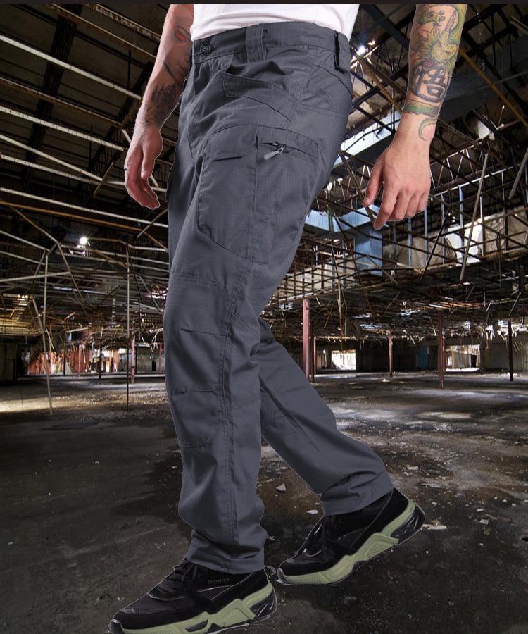 Solid Color Waterproof Men's Wear - resistant Plaid Overalls - AmiraMart