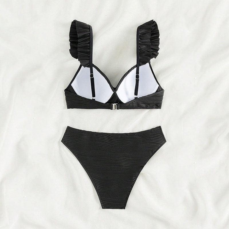 Solid Color Women's Beach Bikini Swimsuit - AmiraMart