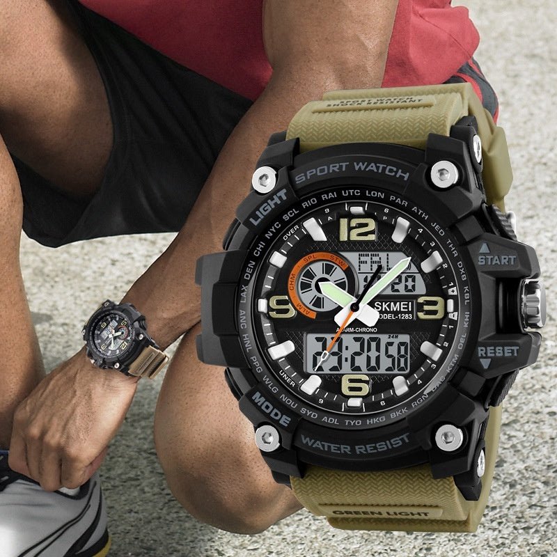 Sports Waterproof Electronic Watch Multifunctional Men - AmiraMart