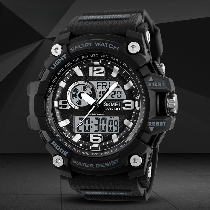 Sports Waterproof Electronic Watch Multifunctional Men - AmiraMart